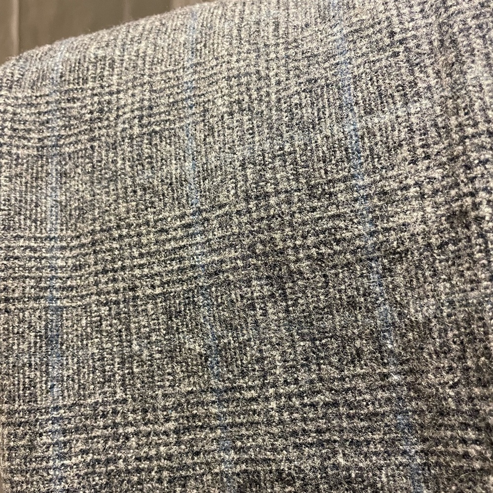 DKNY Women's Gray and Blue Wool Trousers - Picture 8 of 8